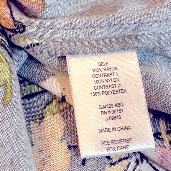 GYPSIES & MOONDUST - Women’s SHIFT Dress Floral Sz M - GRAY - Picture 12 of 13